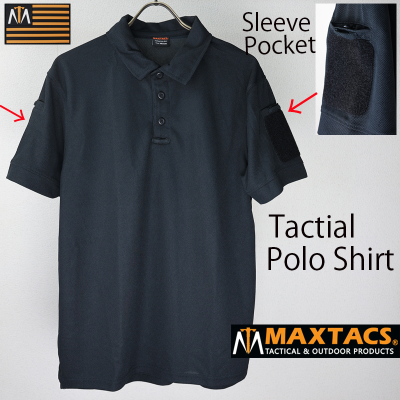 S＆Graf / 【4855】MAXTACS US. タクティカル Poloシャツ[ブラック]